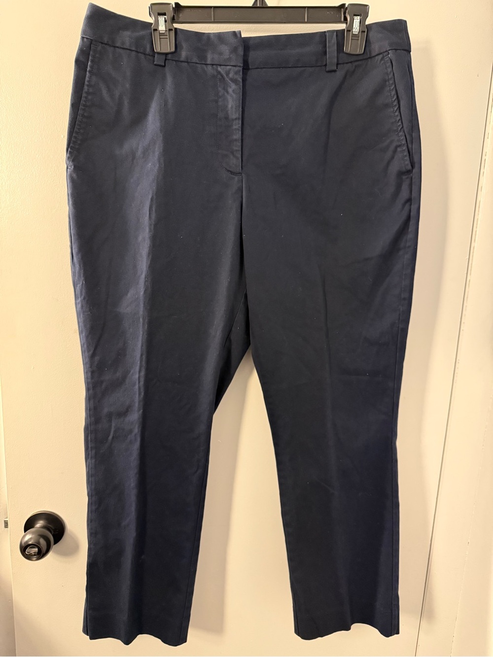 Lands End 12 Women’s Navy Mid Rise Straight Leg